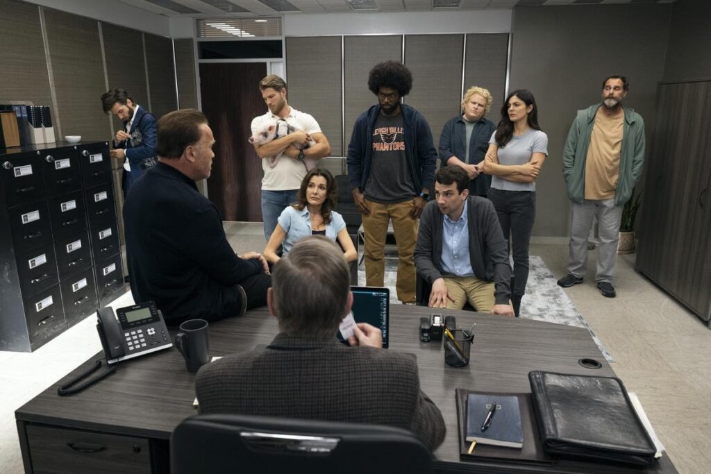fubar season 2 cast, FUBAR spoilers, Arnold Schwarzenegger, Carrie‑Anne Moss, Netflix spy series